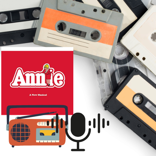 Cassette tapes and the original Annie Album cover